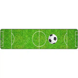 Soccer Field Novelty Metal Street Sign 12" x 3" (MK)