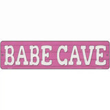 Babe Cave Novelty Metal Street Sign 12" x 3" (MK)
