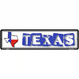 Texas State Outline Novelty Metal Vanity Street Sign 12" x 3" (MK)