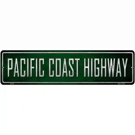 Pacific Coast Highway Metal Novelty Street Sign 12" x 3" (MK)