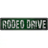 Rodeo Drive Metal Novelty Street Sign 12" x 3" (MK)