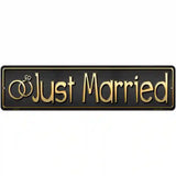 Just Married Metal Novelty Street Sign 12" x 3" (MK)