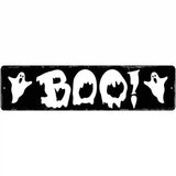 Boo Novelty Metal Street Sign 12" x 3" (MK)