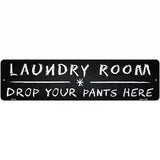 Laundry Room Novelty Metal Street Sign 12" x 3" (MK)