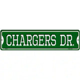 Chargers Dr Novelty Metal Street Sign 12" x 3" (MK)