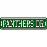 Panthers Dr Novelty Metal Street Sign 12" x 3" (MK)
