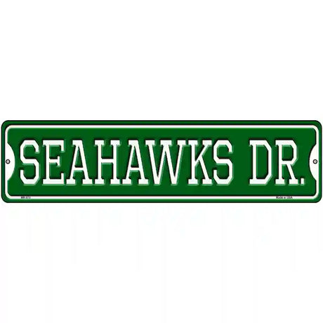Seahawks Dr Novelty Metal Street Sign 12" x 3" (MK)
