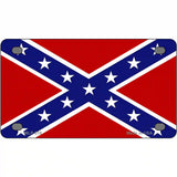 Confederate Flag Novelty Metal License Plate 4" x 2.2" (MLP)