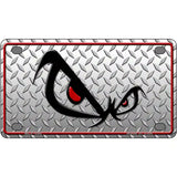 No Fear Eyes Diamond Novelty Metal License Plate 4" x 2.2" (MLP)
