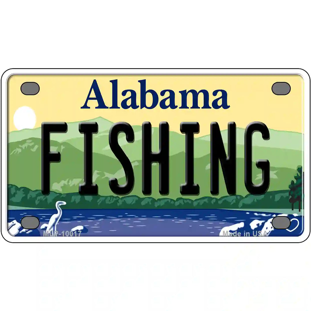 Fishing Alabama License Plate Tag