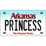 Princess Arkansas Metal Novelty License Plate 4" x 2.2" (MLP)