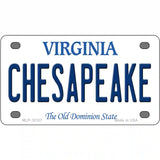 Chesapeake Virginia Metal Novelty License Plate 4" x 2.2" (MLP)