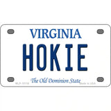 Hokie Virginia Metal Novelty License Plate 4" x 2.2" (MLP)