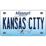 Kansas City Missouri Metal Novelty License Plate 4" x 2.2" (MLP)