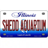 Shedd Aquarium Illinois Metal Novelty License Plate 4" x 2.2" (MLP)