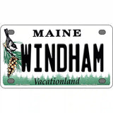 Windham Maine Metal Novelty License Plate 4" x 2.2" (MLP)