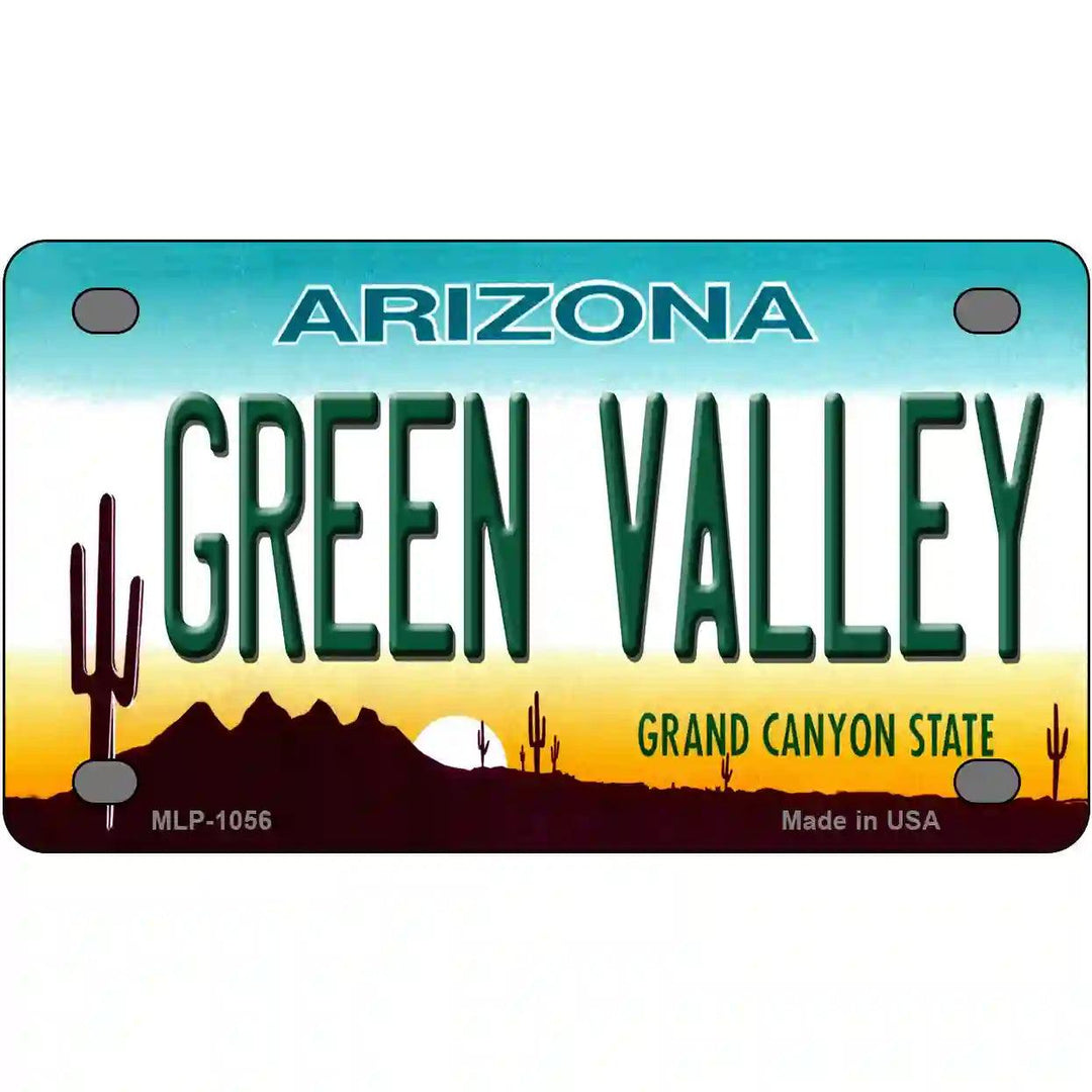 Green Valley Arizona Novelty Metal License Plate 4" x 2.2" (MLP)