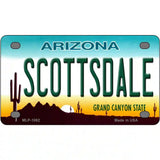 Scottsdale Arizona Novelty Metal License Plate 4" x 2.2" (MLP)
