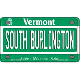 South Burlington Vermont Metal Novelty License Plate 4" x 2.2" (MLP)