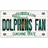 Dolphins Fan Florida Novelty Metal License Plate 4" x 2.2" (MLP)