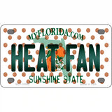 Heat Fan Florida Novelty Metal License Plate 4" x 2.2" (MLP)