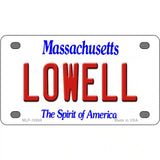 Lowell Massachusetts Metal Novelty License Plate 4" x 2.2" (MLP)