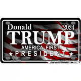 America First Trump Metal Novelty License Plate