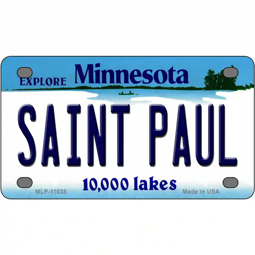 Saint Paul Minnesota State Novelty License Plate 4" x 2.2" (MLP)