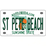 St Pete Beach Florida Metal Novelty License Plate 4" x 2.2" Mini (MLP)