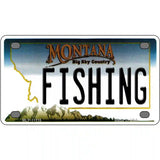 Fishing Montana State Novelty License Plate 4" x 2.2" (MLP)