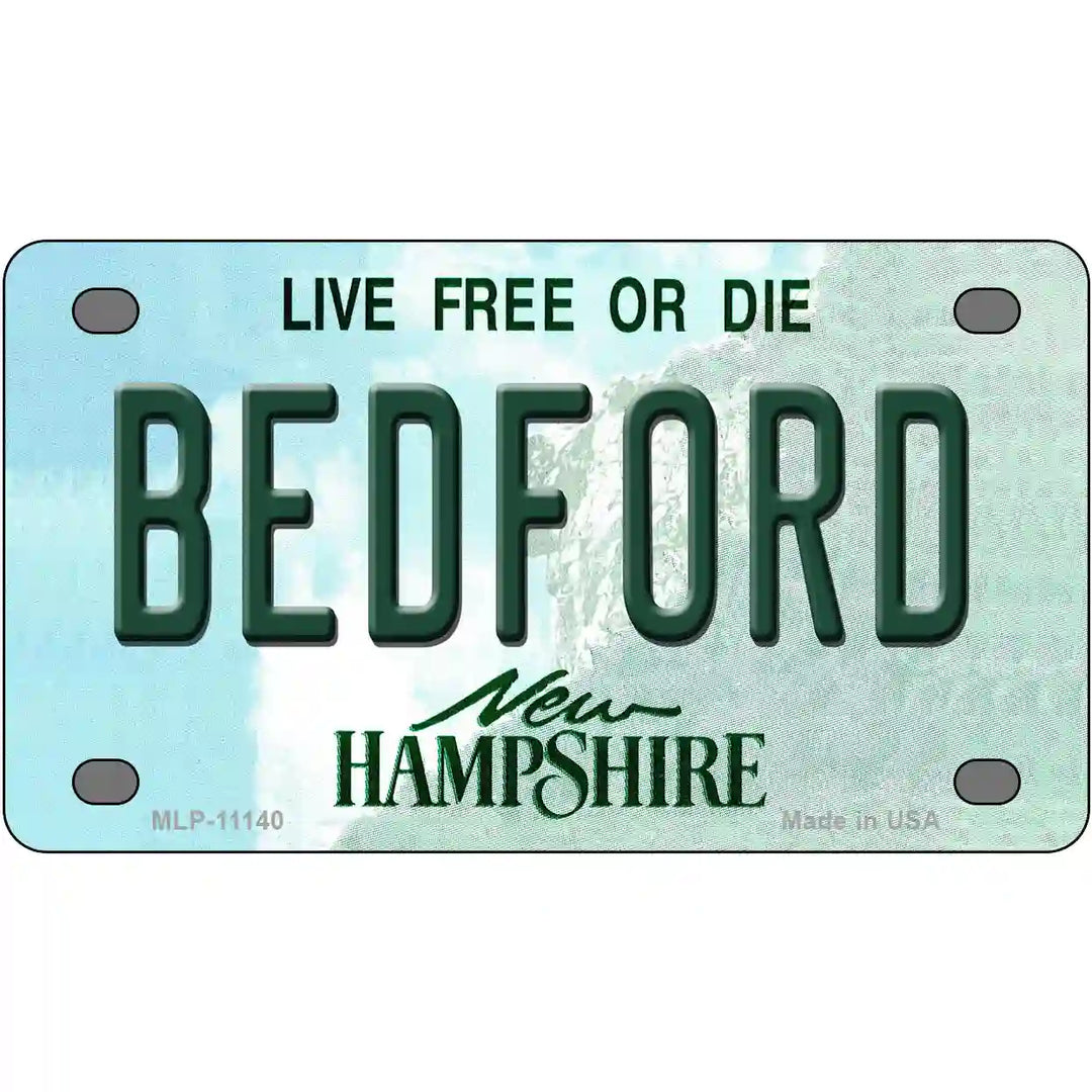 Bedford New Hampshire State License Plate 4" x 2.2" (MLP)