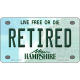 Retired New Hampshire State License Plate 4" x 2.2" (MLP)