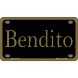 Bendito Novelty Metal License Plate 4" x 2.2" (MLP)