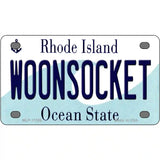 Woonsocket Rhode Island State License Plate Novelty License Plate 4" x 2.2" (MLP)
