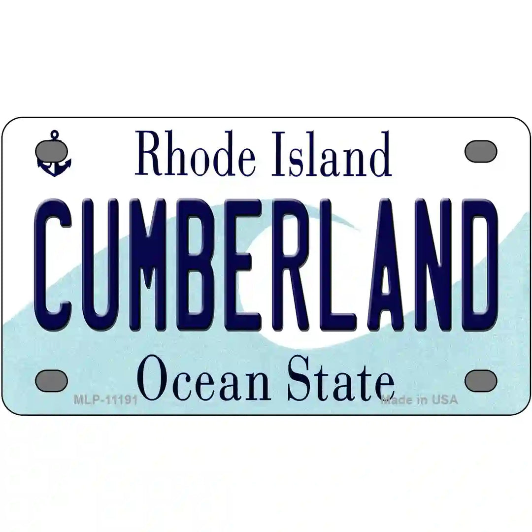 Cumberland Rhode Island State License Plate Novelty License Plate 4" x 2.2" (MLP)