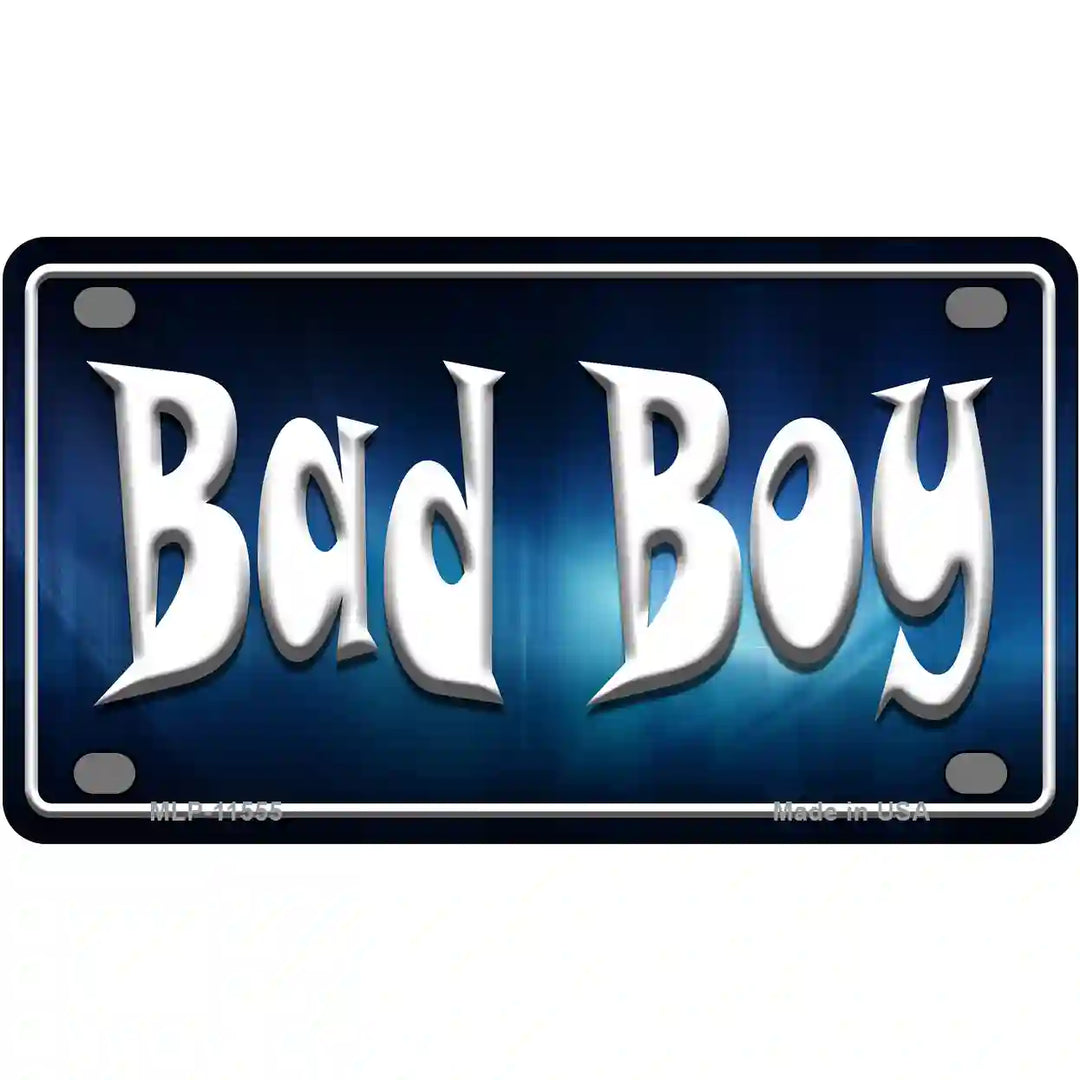 Bad Boy Novelty License Plate 4" x 2.2" Mini (MLP)
