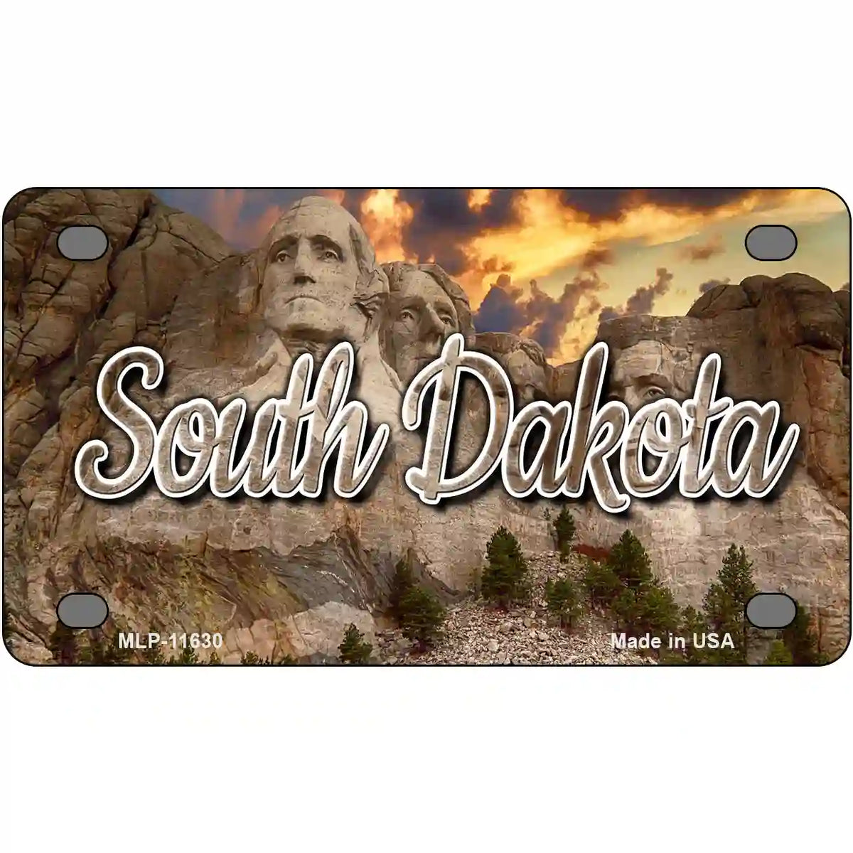 South Dakota Mt Rushmore State License Plate Tag | Smart Blonde