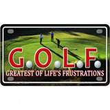 GOLF Novelty License Plate 4" x 2.2" (MLP)