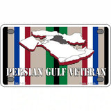 Persian Gulf Veteran Novelty Metal License Plate 4" x 2.2" (MLP)