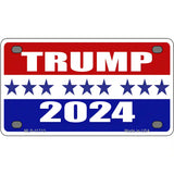 Trump 2024 Novelty Metal License Plate 4" x 2.2" (MLP)
