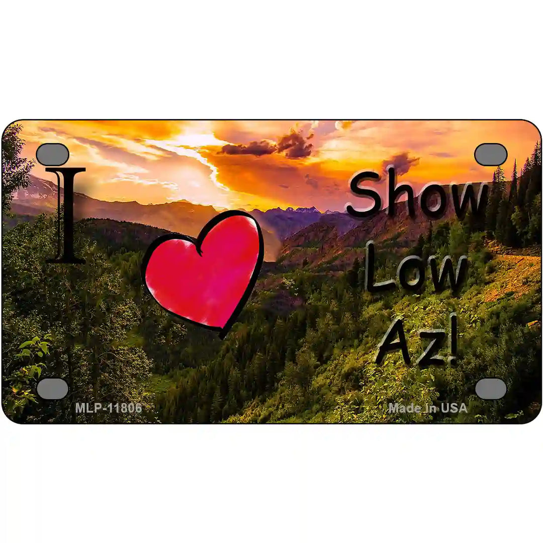 Show Low Valley Arizona Novelty License Plate 4" x 2.2" Mini (MLP)