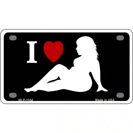 Full Figured Women Novelty Metal License Plate 4" x 2.2" (MLP)