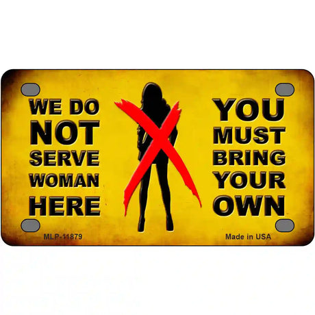 Bring Your Own Novelty Metal License Plate 4" x 2.2" (MLP)