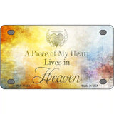 Lives In Heaven Novelty Metal License Plate 4" x 2.2" (MLP)