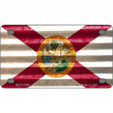 Florida Corrugated Flag Novelty License Plate 4" x 2.2" (MLP)