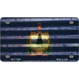 Vermont Corrugated Flag Novelty License Plate 4" x 2.2" (MLP)
