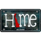 Delaware Home State Outline Novelty License Plate 4" x 2.2" (MLP)