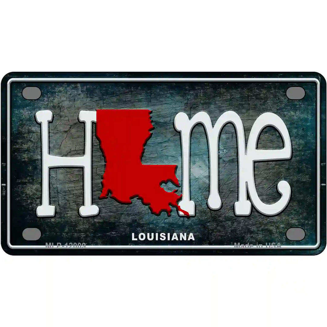 Louisiana Home State Outline Novelty License Plate 4" x 2.2" (MLP)