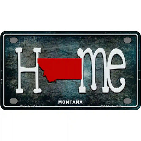 Montana Home State Outline Novelty License Plate 4" x 2.2" (MLP)