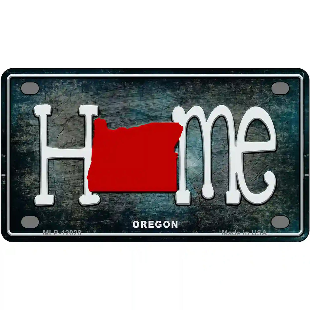 Oregon Home State Outline Novelty License Plate 4" x 2.2" (MLP)